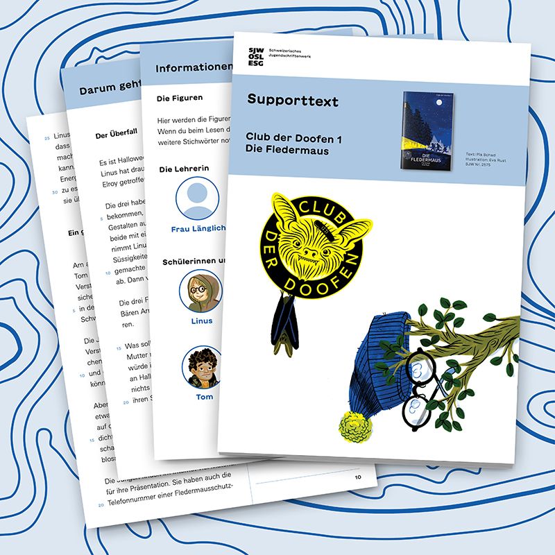 Supporttext-Paket: Club der Doofen 1 - Die Fledermaus (PDF, MP3)